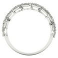 thumbnail image 4 of 0.17 ctw Wedding Band for Women - 14K White Gold Simulated Diamond Stackable Eternity Ring, 4 of 7
