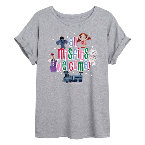 Rudolph - All Misfits Welcome - Women's Oversized Graphic T-Shirt