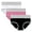 Hot Pink 1, variant on Womens Underwear Plus Size Color Block Full Coverage Everyday Briefs Soft Comfy High Waisted Panties 3 Pack