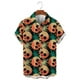 thumbnail image 4 of Camisas de hombre con estampado de calaveras y flores unisex, divertidas camisas hawaianas de manga corta con estampado de calaveras en 3D, camisas con solapa estampadas para hombre, 4 of 5
