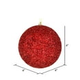 thumbnail image 2 of Vickerman 4" Wine Beaded Ball Ornament, 6 per Bag, 2 of 3