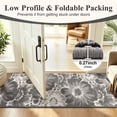 thumbnail image 4 of Findosom Runner Rug for Hallway 2x6 ft,Non-slip Machine Washable Runners Flower Floor Mats Low Pile Carpet Rug Runner with Rubber Backing for Entryway Doormat Bathroom Kitchen Laundry Room,Gray, 4 of 8