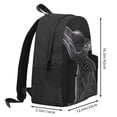 thumbnail image 2 of Lsque Geometric Lines Dog Art Pattern Adult Backpack – Durable & Lightweight PU Canvas Storage Bag , 15” Laptop Compartment, and Multiple Pockets, 2 of 7