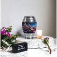 thumbnail image 6 of Rose Mini Funeral Urns For Adult Brother - Cremation Keepsake For Ashes Adult Female - Blue Mini Urn For Human Ashes For Male And Female - Miniature Urn For Mother - 3 Inch, 6 of 7