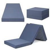 Folding Mattresses Granrest 4 Inch Tri Folding Memory Foam Mattress Grey