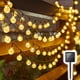 thumbnail image 1 of Lámpara de bolas de burbujas solares, cadena de luces para exteriores, gotas de agua, impermeable, para Navidad, patio, fiesta navideña, 1 of 5