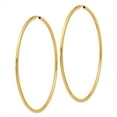 thumbnail image 2 of 14K Yellow Gold Endless Hoop Earrings, 2 of 6