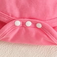thumbnail image 5 of CAICJ98 Baby Girl Clothes Fall Winter Outfit Long Sleeve Ruffle Romper Plaid Skirt Bow Headband 3 Pcs Set (Hot Pink,12-18 Months), 5 of 8