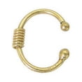 thumbnail image 1 of Belly Button Ring Clip Gold Plated Non-Piercing, 1 of 1