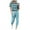 Light Blue, variant on Zkozptok Two Piece Outfits for Women Jogging Sweatsuit Summer Short Sleeve Crewneck Pullover Sweatpants Tracksuit