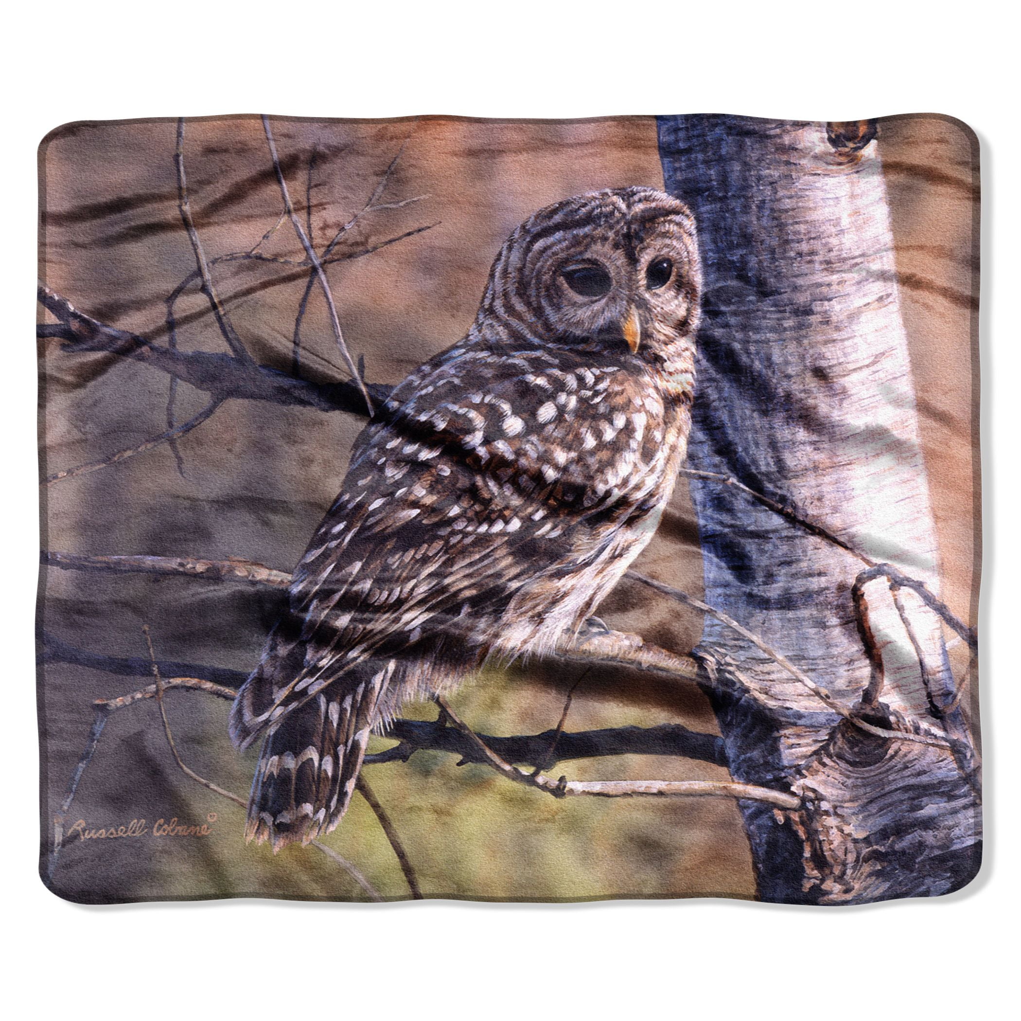 Northwest Raschel Throw Blanket Theme Owl Bedding Blankets Throws