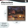 thumbnail image 4 of Stupell Industries Rustic Lodge Autumn Campfire Embers Brown Floating Frame Canvas Art, 21 x 17, by Billy Jacobs, 4 of 8