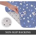 thumbnail image 3 of Front Door Mat Butterflys Flower Bedroom Entryway Rug Non-Slip Washable Indoor Carpet Doormat Decorative Low Profile Area Rug for Home Living Room Bedroom Laundry Floor Decor, 24 x 16 Inch, 3 of 7