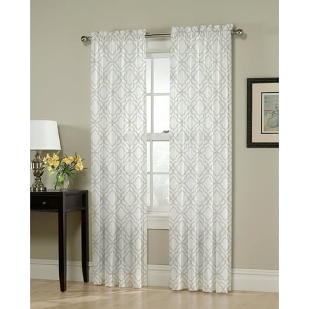 - Better Homes & Gardens Moroccan Quatrefoil Single Curtain Panel