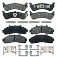 thumbnail image 5 of Detroit Axle - 4pc Brake Pads for 1995-2001 Ford Explorer 1998-2002 Ford Ranger 1997-2001 Mercury Mountaineer, Ceramic Brake Pads w/ Hardware 1999 2000 Front and Rear Replacement, 5 of 7