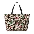 thumbnail image 2 of Daiia Leopard Dots Beach Travel Bag - Water-Resistant Beach Bag, Lightweight Tote with 7 Pockets for Women and Men - Gym,Pool,Camping,Reusable Grocery Bag, 2 of 7