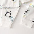 thumbnail image 4 of TOWED22 Toddler Boys Fall Winter Set Long Sleeve Cute Print Graphic Crewneck Sweatshirt Elastic Waist Joggers 2 Piece Warm Outfits Clothes(Sky Blue,4-5 Y), 4 of 5