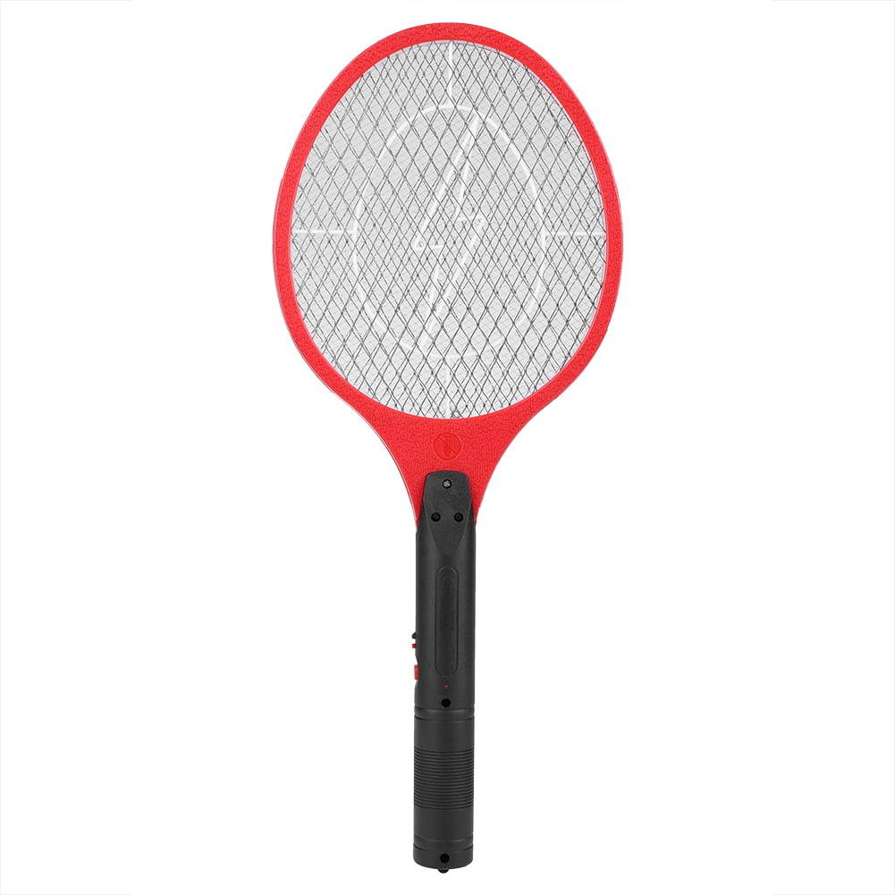 Lhcer Bug Zapper Racket electric Mosquito Swatter cordless Rechargeable Electric Fly Mosquito Swatter Bug Zapper Racket Insects Killer Red