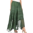 thumbnail image 3 of Sakkas Ivy Maiden Boho Skirt - Green - One Size, 3 of 5