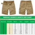 thumbnail image 5 of Omthaka Women's Cotton Casual Multi-Pockets Relaxe-Fit Twill Bermuda Cargo Shorts, 5 of 9