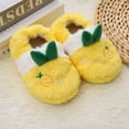 thumbnail image 5 of Otqutp Strawberry Plush Slippers for Girls Kids Soft Plush Fuzzy Cute House Slippers Toddler Kids Furry Full Wrapped Sandals, 5 of 5