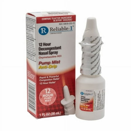 Reliable1 Decongestant Nasal Spray 12Hr, 30 ml