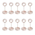 thumbnail image 1 of 10 Pieces Table Number Stand Round Shape Metal Convenient Card Holder Centerpieces Paper Clamp Wedding Decoration Tabletop Decor type1, 1 of 6