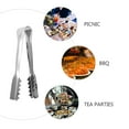thumbnail image 4 of pinzas portátiles para alimentos, pinzas para azúcar y frutas (plateadas), 4 of 7