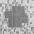 thumbnail image 1 of Ahgly Company Indoor Square Abstract Gray Contemporary Area Rugs, 3' Square, 1 of 1