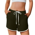 thumbnail image 1 of FAIWAD Athletic Shorts for Women Elastic Waist Drawstring Quick Dry Sweat Shorts Summer Workout Pockets Shorts, 1 of 8