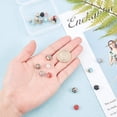 thumbnail image 3 of 21PCS 7 Styles Electroplate Gemstone Charms Polygon Crystal Agate Stone Charms Irregular Stone Pendents with Golden Plated Iron Loop for Earring Bracelet DIY Crafting, 3 of 8
