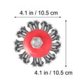 thumbnail image 3 of MasteelfCA 2PCS 4 Inch Steel Wire Wheel Brush Wire Wheel Rust Grinding Wheel(Red), 3 of 7
