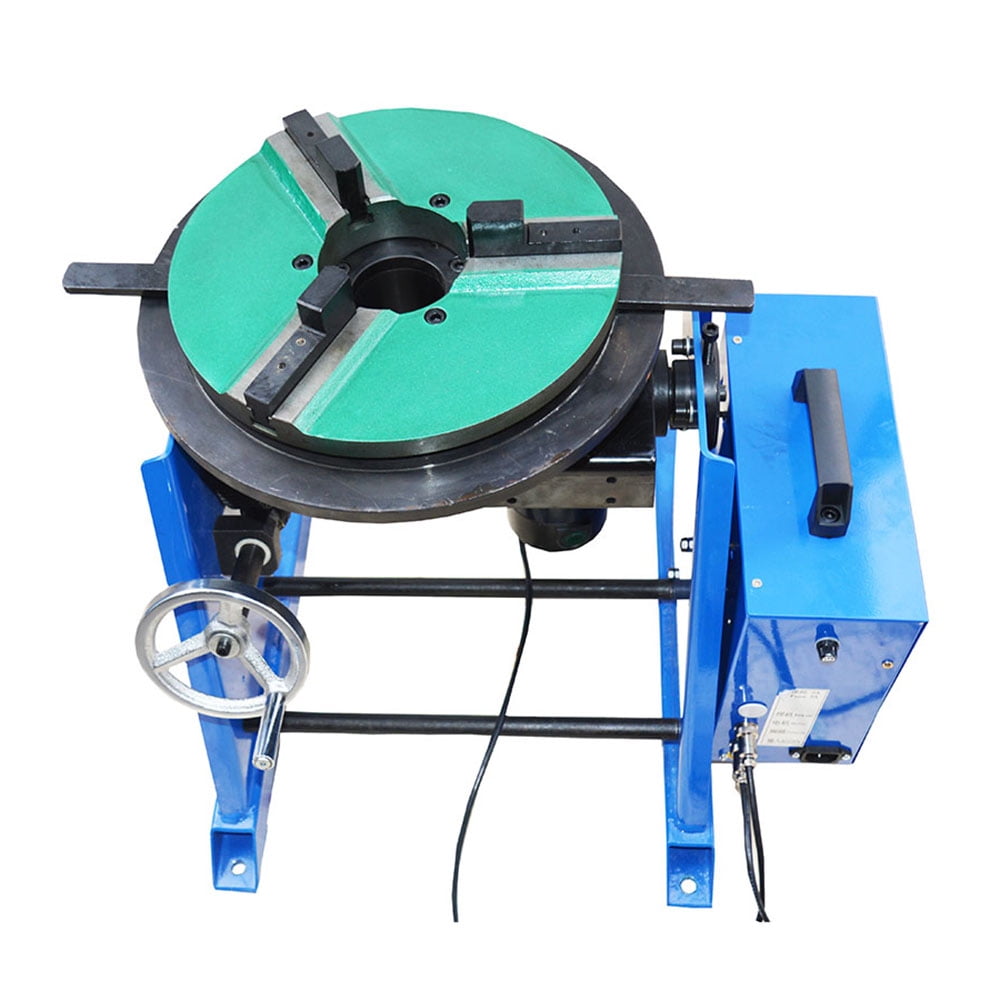With 300mm Chuck 220V 30KG Welding Positioner Turntable Timing Function 