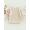 thumbnail image 2 of Faithtur Hauts en Tricot pour Garçons et Filles Automne Hiver Couleur Unie Manches Longues Col Rond, 2 of 9