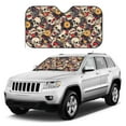 thumbnail image 4 of Bingfone rock Skull record artist Car Windshield Sunshade,Sun Foldable Sun Shield Sun Visor for Car - Small, 4 of 8