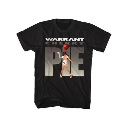 Warrant American Glam Metal Band Cherry Pie Black Adult T-Shirt Tee