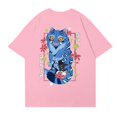 thumbnail image 3 of Pop cazadora para niña Boys Girls Fashion Round-Neck Group Panels T Shirt （Pink）, 3 of 4