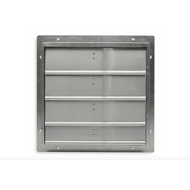 18 in Backdraft Damper / Wall Shutter, 18-1/2 in x 18-1/2 in