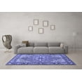 thumbnail image 3 of Ahgly Company Machine Washable Indoor Rectangle Persian Blue Traditional Area Rugs, 3' x 5', 3 of 4