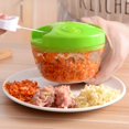 thumbnail image 1 of Picadora de verduras, licuadora, con funciones de triturar, rebanar, picar y revolver, para verduras, frutas, cebollas, ajos, completamente apta para lavavajillas, 1 of 5