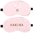 thumbnail image 1 of Bangcool 2PCS Sleeping Mask Cartoon Pig Flower Eye Shade with Ice Pack for Home Travel, 1 of 10