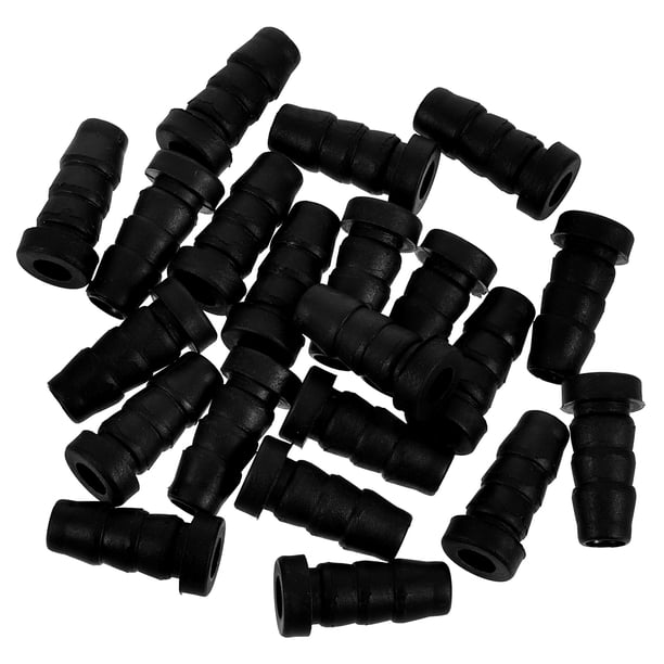 unbranded 20Ud Insertos Para Patas De Muebles Y Giratorias Para Sillas Protector De Plástico Negro