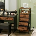 5 Drawers Dresser with Charging Station, Tall Night Stand with Storage