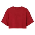 thumbnail image 5 of Rhuody Womens T Shirts Short Sleeve Summer Cropped T Shirt Short Loose Fit Round Neck Sporty Tee Classic Women Clothing Brick Red, 5 of 5