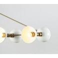 thumbnail image 4 of Italian Style Ten Lights Brass Sputnik Chandelier Light Fixture Raw Brass Ceiling Fixture, 4 of 7