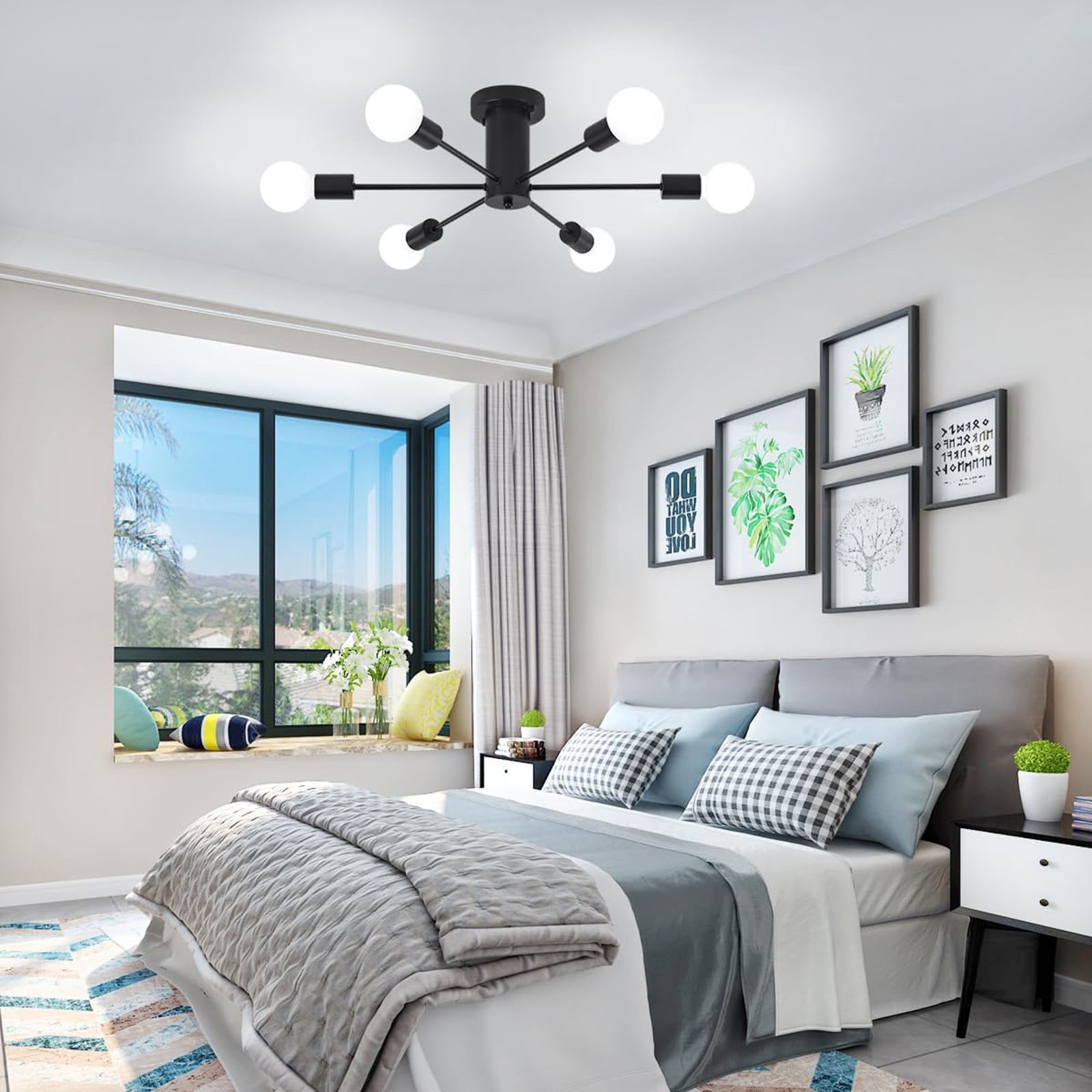 Neoglint 6-Light Modern Chandelier