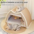 thumbnail image 5 of Cat Houses for Indoor Cats, Cat Scratcher Bed with Fluffy Ball Hanging, Curtains and Cat Floor Scratching Pad RugCat Bed Cave for Small Medium Large Cat Pet Toys Kitty Indoor Cats, 5 of 12