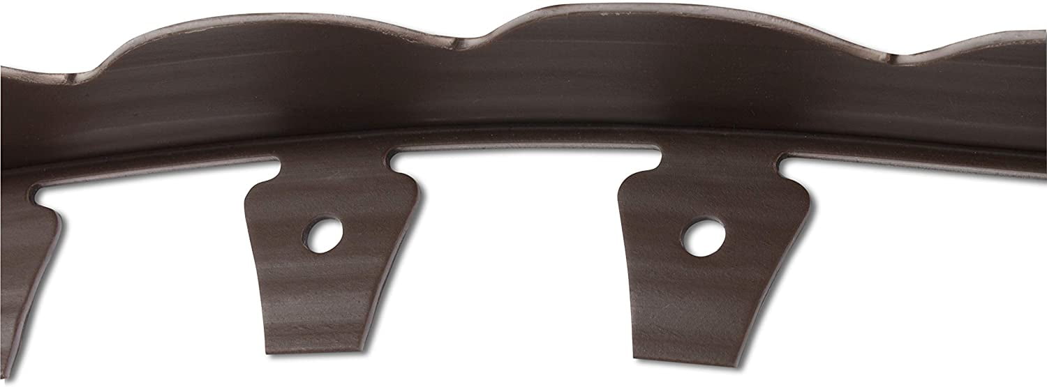 EasyFlex Plastic Brown Scalloped Landscape Edging Kit