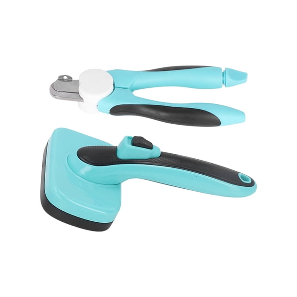 Cepillo De Autolimpieza Para Mascotas Acero Inoxidable Seguro Fácil De Usar Cepillo De Aseo Para Mascotas Kit De Cortaúñas Función De Masaje Profesional Con Lima Para Gatos ANGGREK Otros