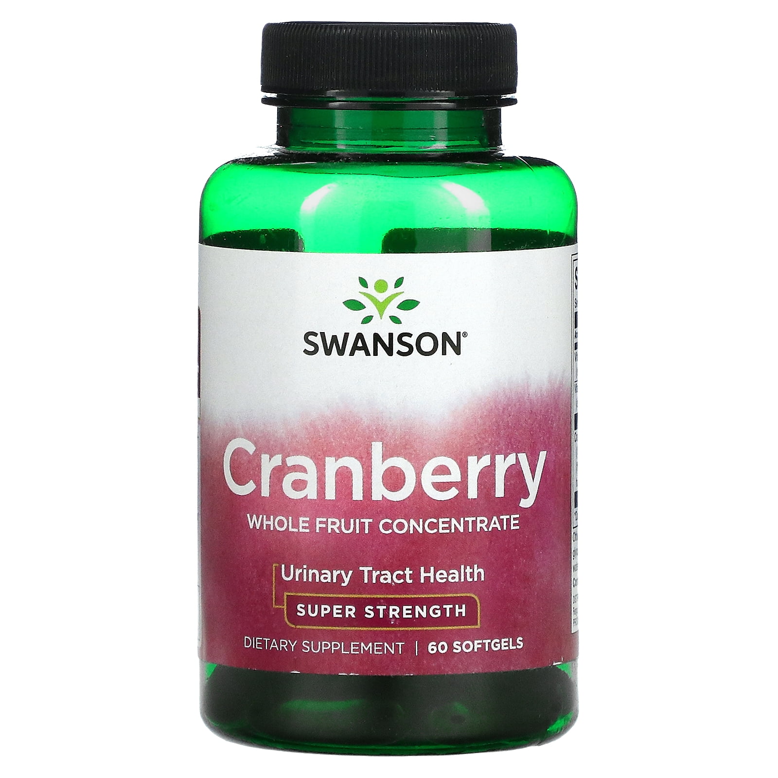 Swanson Cranberry, Whole Fruit Concentrate, Super Strength, 60 Softgels